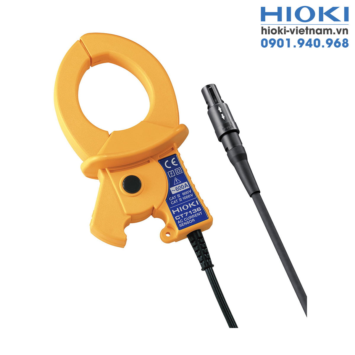 Ampe Kìm Đo Dòng AC 600A, φ46mm Hioki CT7136