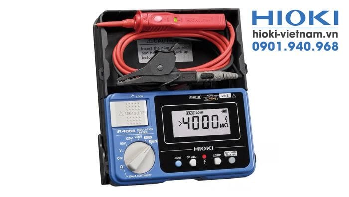 Đo điện áp bằng đồng hồ đo điện trở cách điện solar