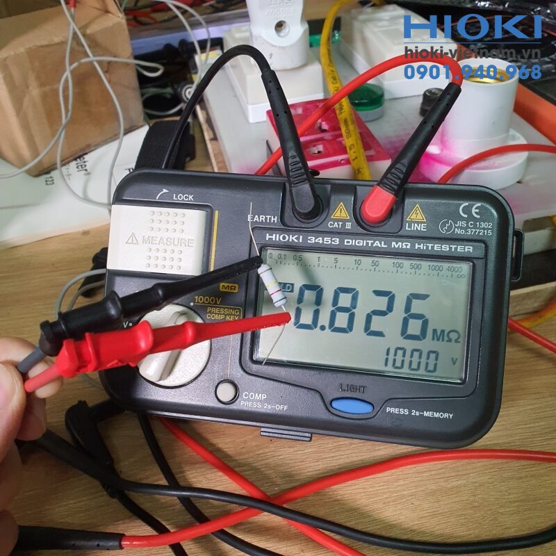 Đồng hồ đo điện trở hioki