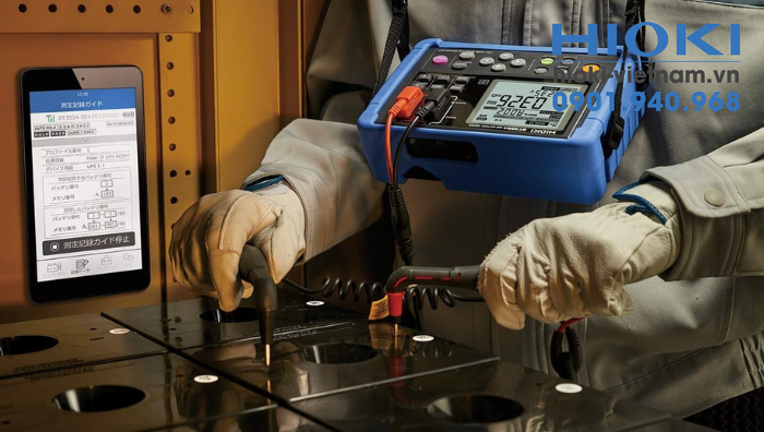 Các bước đo nội trở pin bằng thiết bị chuyên dụng