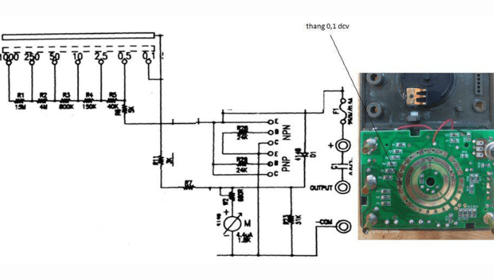 Sơ đồ mạch đồng hồ vạn năng Hioki hoạt động như thế nào qua từng chế độ đo?