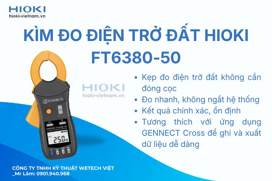 Thiết bị đo điện trở đất Hioki FT6380-50