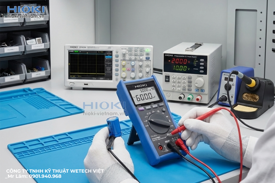 Sử dụng đồng hồ vạn năng để đo tụ điện