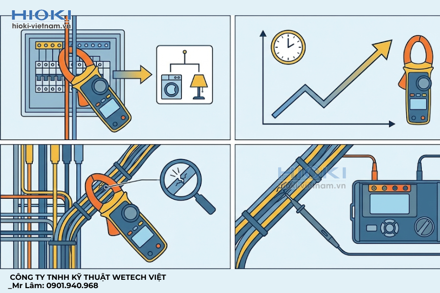 Ampe kìm đo dòng rò có nhiều công dụng khác nhau