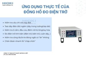 Ứng dụng thực tế của đồng hồ đo điện trở