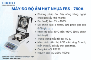 Máy đo độ ẩm hạt nhựa FBS - 760A