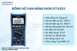 Đồng hồ đo điện năng hiện số Hioki DT4253