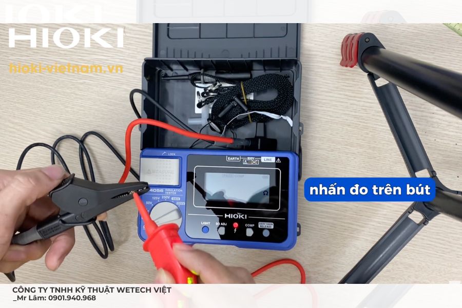 Đo điện trở bằng Hioki IR4056-21