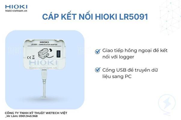 Cáp kết nối Hioki LR5091