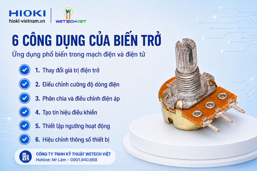 Các công dụng của biến trở