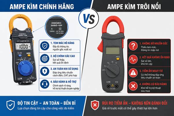 Vì sao chọn ampe kìm chính hãng