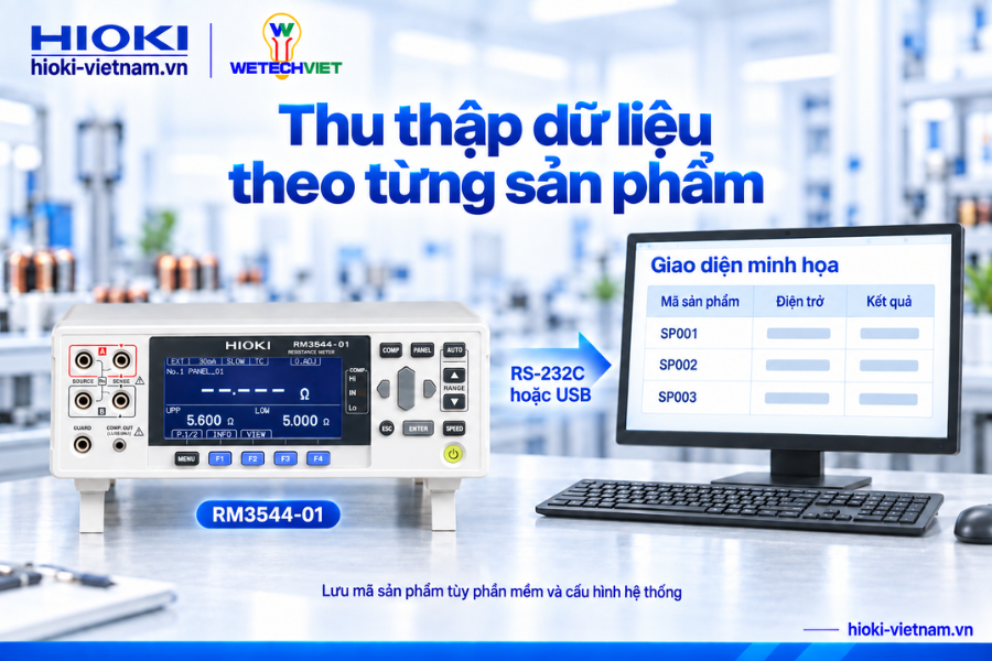 Thu thập dữ liệu khi dùng RM3544-01