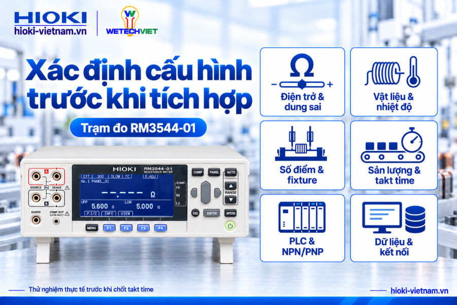 Xác định cấu hình trước khi tich hợp đo RM3544-01