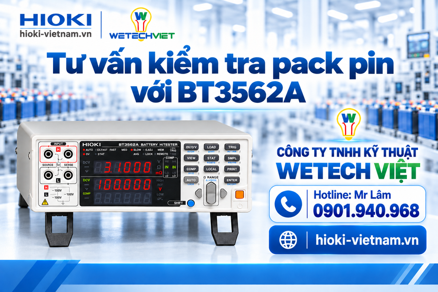 WeTech Việt phân phối Hioki BT3562A chính hãng